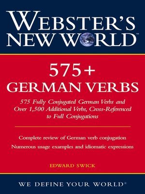 cover image of Webster's New World 575+ German Verbs